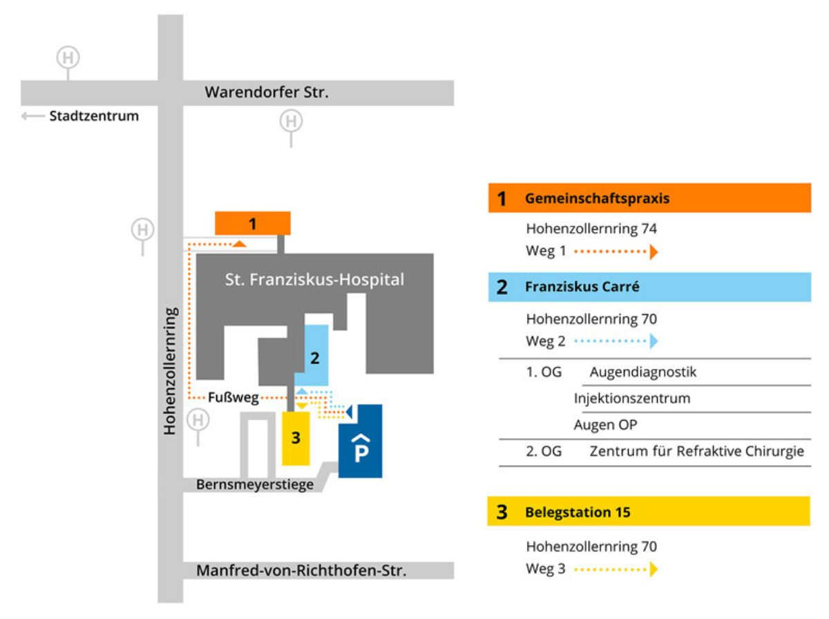 Lageplan: Campus-Übersicht